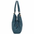 thumbnail image 3 of Bolso Hobo FashionPuzzle, ligero, piel sintética, azul y gris, 3 of 6