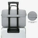 thumbnail image 5 of Bolso bandolera para portátil o tableta, elegante, duradero, impermeable, resistente a los golpes, maletín de negocios, bandolera impermeable, 16 x 12 pulgadas, color gris., 5 of 8