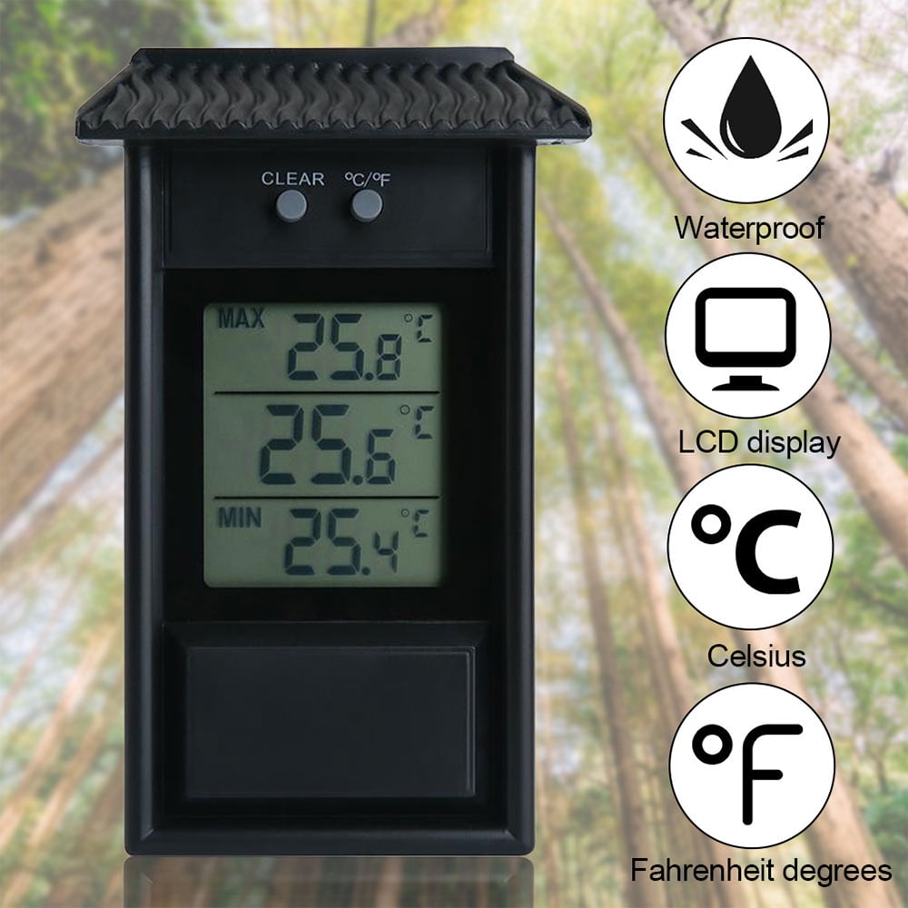 HOTBEST Digital Thermometer Display Max Min Greenhouse Temperature