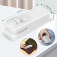 thumbnail image 4 of Mini Chip Bag Sealer, Handheld Heat Vacuum Sealer and Cutter, Portable Chip Bag Resealer Machine for Snack Plastic Fresh Bags Cookies (White), 4 of 8