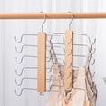 thumbnail image 3 of sixwipe 2 Pack Tank Top Hanger, Wooden Bra Organizer for Closet, Maximum 12 Storage Capacity, Top 360 degrees Rotation, Hanging Space Saving Hook for Tank Tops, Sport Bras, Camisoles, Lingeries, 3 of 7