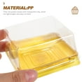 thumbnail image 4 of SEWACC Small Pastry Boxes PolyPropylene 50Pcs Multi Application, 4 of 6