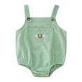 thumbnail image 1 of Gibobby Mameluco niño sin mangas con estampado de para niños y niñas, mono con tirantes para recién nacidos, ropa para niños(Verde, 3-6 Meses), 1 of 5