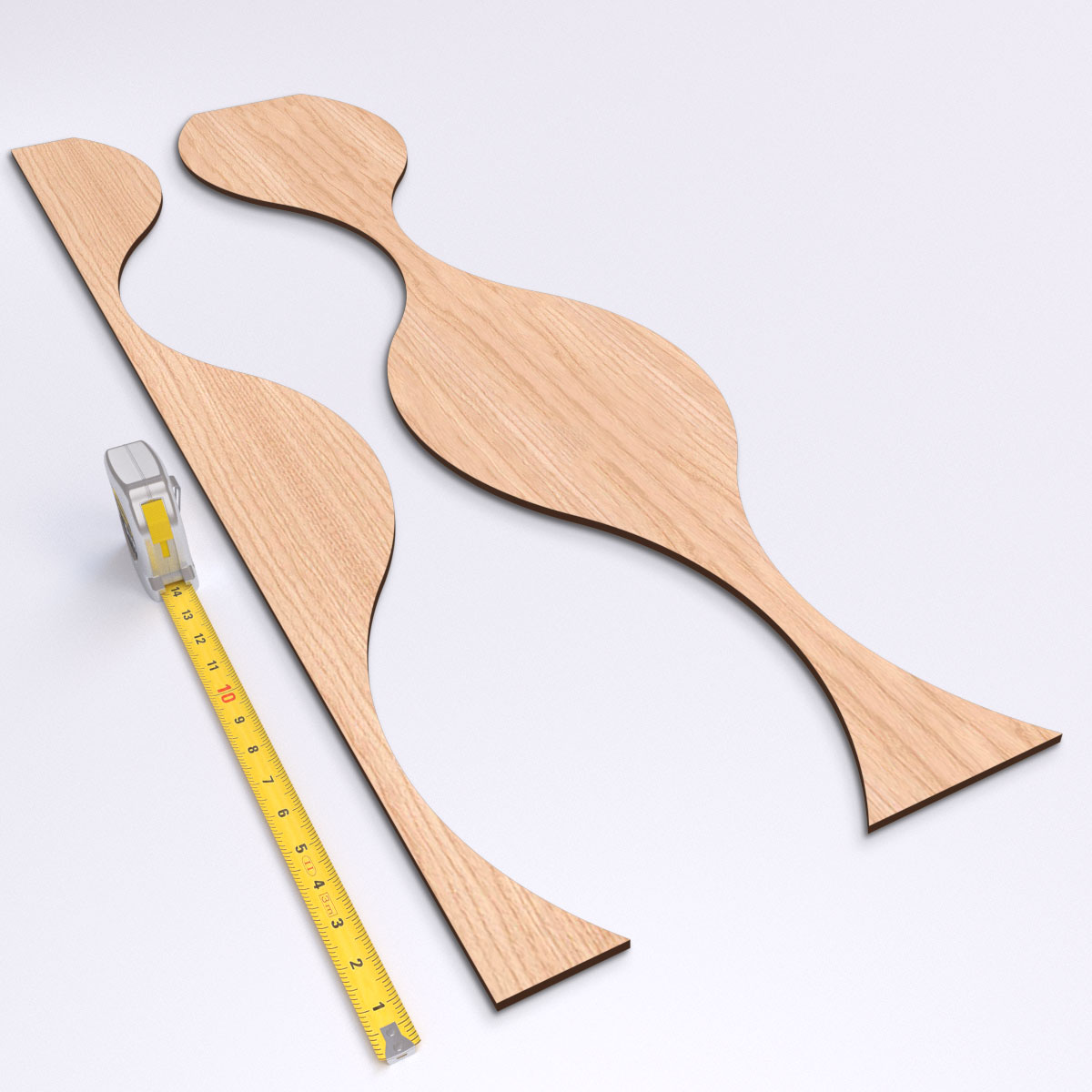 Ekena Millwork 47"H x 1/4"T Ozark Adjustable Wood Decorative Slat Wall Panel Kit, Hickory (contains 8 Slats + 1 Straight Edge Starter Slat)