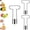 2PC#Silver#6.3×1.38 Inch#C, variant on Stainless Steel Fruit Vegetable Core Remover Tool, Red Bell Pepper Seed Corer, Multi-Purpose Kitchen Gadget for Home Cooking