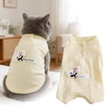 thumbnail image 5 of Anti-Licking Cat Post-Surgery Recovery Suit, Breathable Abdominal Wound Protection Onesie, E-Collar Alternative for Spay Neuter Recovery(Beige,L), 5 of 5