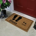 thumbnail image 3 of Beige and Black Shoes with Paws Door Mat 18" x 30", 3 of 3