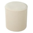thumbnail image 4 of Round Ottoman Protective Cover for Footstool Protective Covers for Stool Ottoman Yellow, 4 of 8