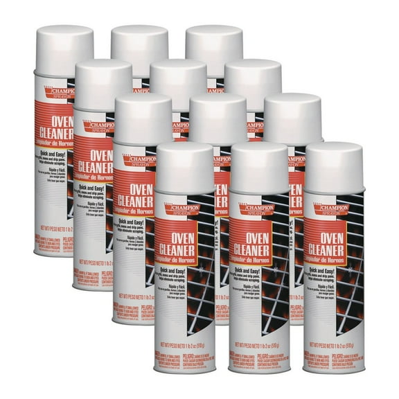 Champion Sprayon Oven Cleaner, 18oz, Aerosol, 12/carton