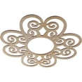 thumbnail image 2 of 30"OD x 10 1/4"ID x 3/8"T Cohen Wood Fretwork Pierced Ceiling Medallion, Birch, 2 of 3