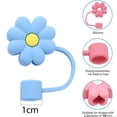 thumbnail image 5 of 8Pcs Straw Covers Cap Toppers Compatible with 30&40 oz Tumbler ,Reusable Cute Silicone Tips Lids Protectors for 0.4 in/10mm Cups Accessories - Style 2, 5 of 5