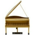 thumbnail image 6 of 16" x 22" Gold Metal Piano Instrument Sculpture, by DecMode, 6 of 8