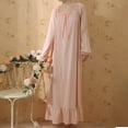 thumbnail image 2 of Sngxgn Women's Nightshirt Short Sleeve Soft Nightgown Sleep Dress With Pocket(Pink,XL), 2 of 8