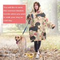 thumbnail image 4 of Wearable Oversized Blanket,Dachshund and Flower Wearable Blanket Hoodie for Adults,Cozy Hooded Blankets with Super Pockets,Super Warm Fuzzy Pullover for Women & Men, 4 of 6