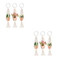 thumbnail image 4 of Moyic 3 Pieces Macrame Plant Hangers Net Indoor Flower Layout Pot Outdoor Hanging Bag Scene Fixator Holder Plants Hangers Planter Como se muestra 2piezas, 4 of 6