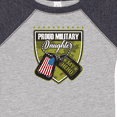 thumbnail image 4 of Inktastic Proud Military Daughter Soldier Hero Girls Baby Bodysuit, 4 of 5
