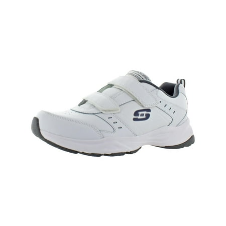 Skechers Mens Haniger-Casspi Leather Memory Foam Running, Cross Training Shoes