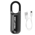 thumbnail image 2 of Portable Fingerprint Padlock, Keyless Fingerprint Lock, Security Mini Smart Lock, USB Rechargeable Digital Padlock, Suitable for Gym, Sports, Bike, School, Fence and Storage, 2 of 7