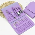 thumbnail image 2 of Kit de manicura BuyWeekMX cortaúñas de acero 16 piezas, 2 of 5