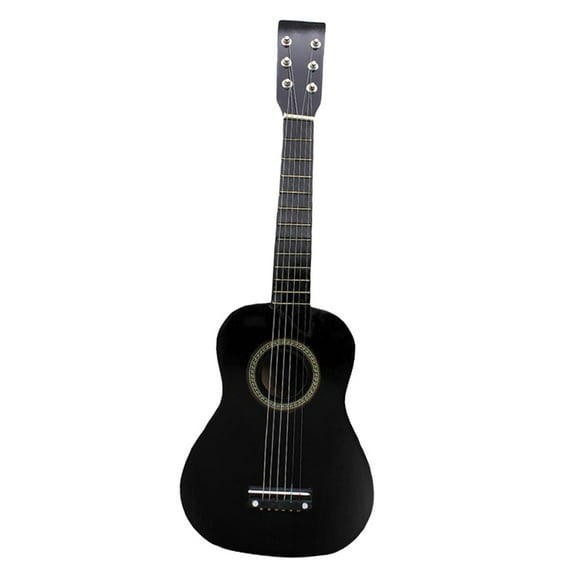 Guitarra Acústica de de Madera de 3 Pulgadas, Instrumento Musical, Regalo para , Negro Hugo Instrumento de ukelele