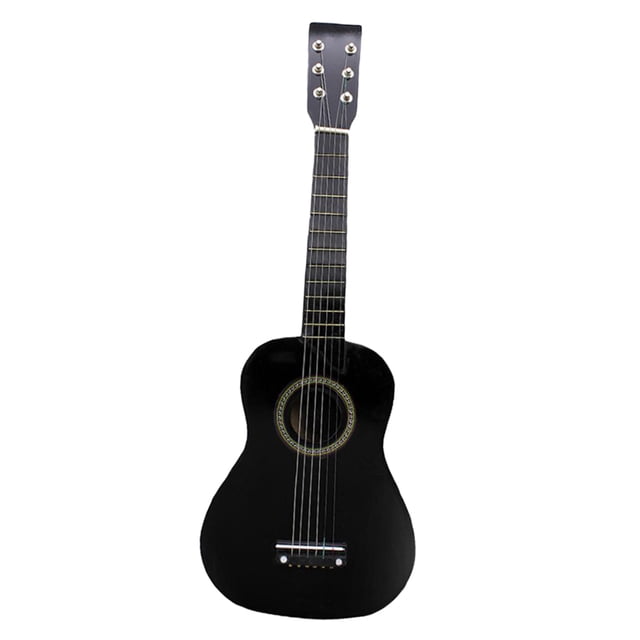 Regalo de Instrumento de Cuerda de Guitarra Acústica Duradero de 23 Pulgadas para , Negro CUTICAT Instrumento de ukelele