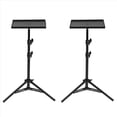 thumbnail image 1 of 2X Projector Tray Stand Lift Telescopic Rod Live Broadcast Tripod Camera Projector Holder,2 x Projector Tray Stand,Black, 1 of 8