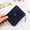 Dark Blue, variant on SMihono wallet woman and Card Holder Ladies Fashion Solid Color Wallet Buckle Coin Purse Credit Card Bag