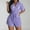 Purple, variant on ZhiFeng Short Outfits for Women Lapel Short Sleeved Button Shirt Mid Waisted Shorts Outfits Solid Color Fashion Loose Fit Set Ladies Travel Leisure Suit