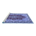 thumbnail image 2 of Ahgly Company Machine Washable Indoor Rectangle Persian Blue Traditional Area Rugs, 4' x 6', 2 of 4