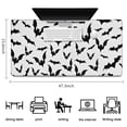 thumbnail image 5 of Long Mouse Pads for Desk,Halloween Bat Pattern Desk Mats on Top Of Desks, Desk Mouse Pad Extra Large with 3mm Non-Slip Base and Stitched Edge for Gaming,Office,Work,Home 47.3"x23.6", 5 of 6