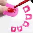 thumbnail image 4 of Reusable Soft Plastic Nail Polish Stencils With(26pcs, Pink), 4 of 5