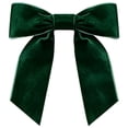 thumbnail image 2 of Velvety Pre-Tied Knot Bow Set of 5, Decorative Ribbon Bows for Wreath Christmas Tree Gift Wrap, Holiday DIY Wedding Party Home Decoration Accents, By Cosmug, 2 of 5