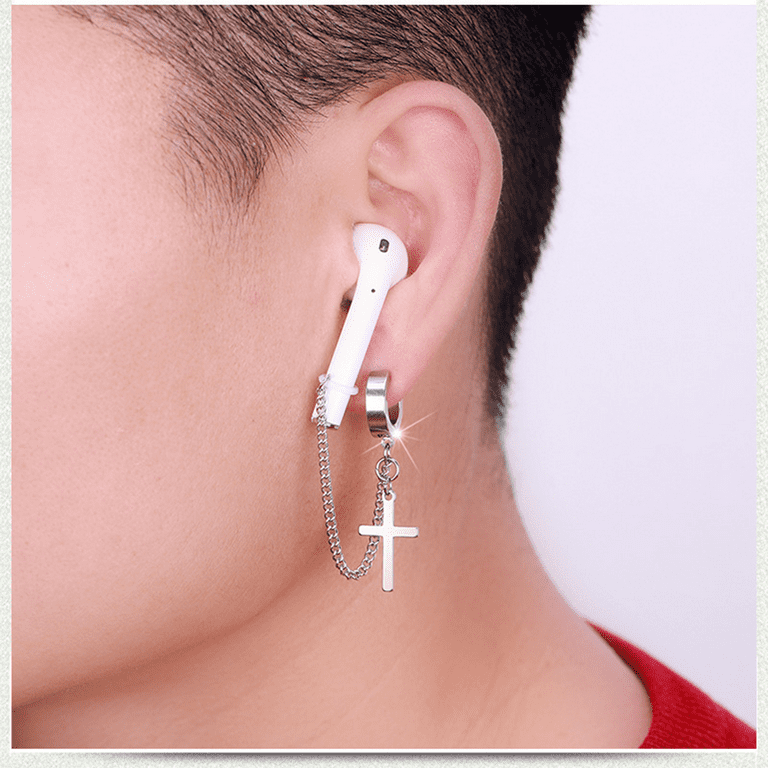 Wireless Earphone Earrings Chic Earphone Holder Anti- Lost Earrings, Call  Phone Accessories For Women Men - Temu Italy