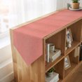 thumbnail image 4 of Coral Pink Table Runner Linen Burlap Table Runner 70 Inches Long Solid Color Modern Minimalist Art Dresser Scarves for Kitchen Island Coffee Dining Room Party Wedding Holiday Decoration 13"x70", 4 of 8
