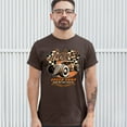 thumbnail image 3 of Tee Hunt Lucky 13 Speed Shop T-shirt Rat Rod Route 66 Vintage Racing Car Men's Tee, Brown, 5X-Large, 3 of 5