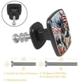 thumbnail image 3 of 4 Pcs Cabinet Handle Drawer Pulls American Flag and Animals Knobs with Screws Square Furniture Office Cabinet Knob Decoration, 3 of 7