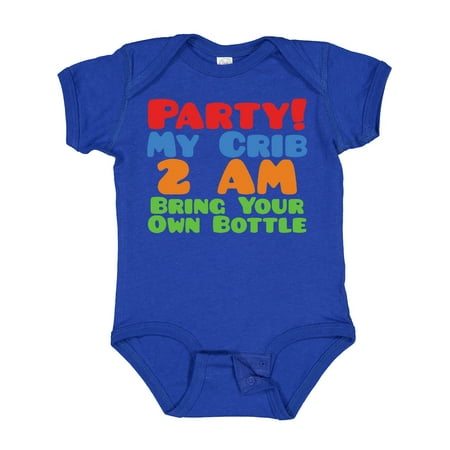 

Inktastic Party at My Crib Gift Baby Boy or Baby Girl Bodysuit