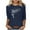 Navy, variant on MaFYtyTPR Women's Fashion Tees Casual Crewneck 3/4 Sleeve Loose T Shirt Ladies Tops Blouses Shirts Easy to Mix and Match Blouses Light Blue M