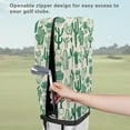 thumbnail image 5 of Yuyamidu Green Cactus Golf Bag Cover Portable Golf Bag Dust Cover for Clubs Protection with Snap Button and Zipper Easy Access One Size Fits All, 5 of 8
