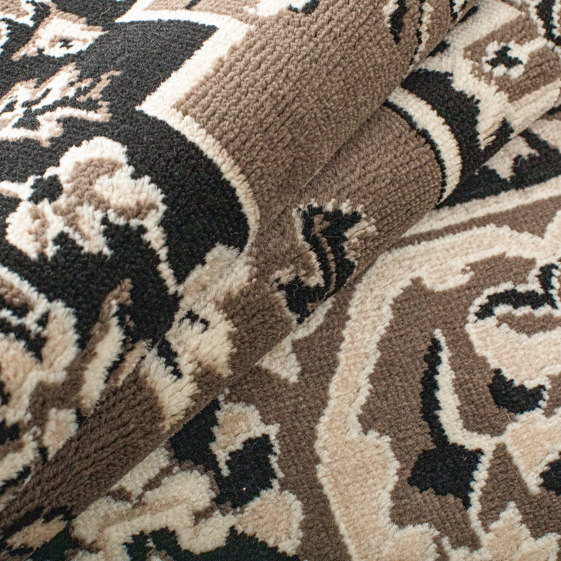 Superior Glendale Oriental Medallion Indoor Runner Rug, 2'7"x8', Brown