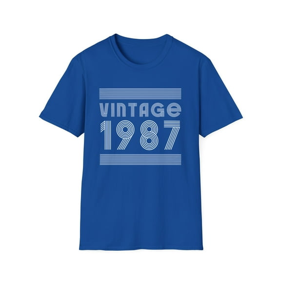Vintage 1987 T Shirts for Men Retro Funny 1987 Birthday Mens Shirt