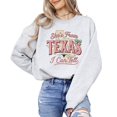 thumbnail image 2 of Shes From Texas I Can Tell Sweatshirt for Women Western Cowgirl Graphic Pullover Gray Sweatshirt Adult X-Large, 2 of 7
