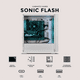 thumbnail image 5 of Gabinete XTREME PC GAMING Sonic Flash Edition Mini Torre 4 Fan ARGB USB-C Blanco CXTSF6000WT, 5 of 6