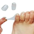 thumbnail image 2 of Silicone Anti-Friction Toe Protector, 2 Pcs Gel Toe Protectors Breathable Toe Covers, Soft Clear Little Toe Protectors Caps Guards for Men Women, Toe Sleeves for Corns, Blisters and Pain Relief, 2 of 8