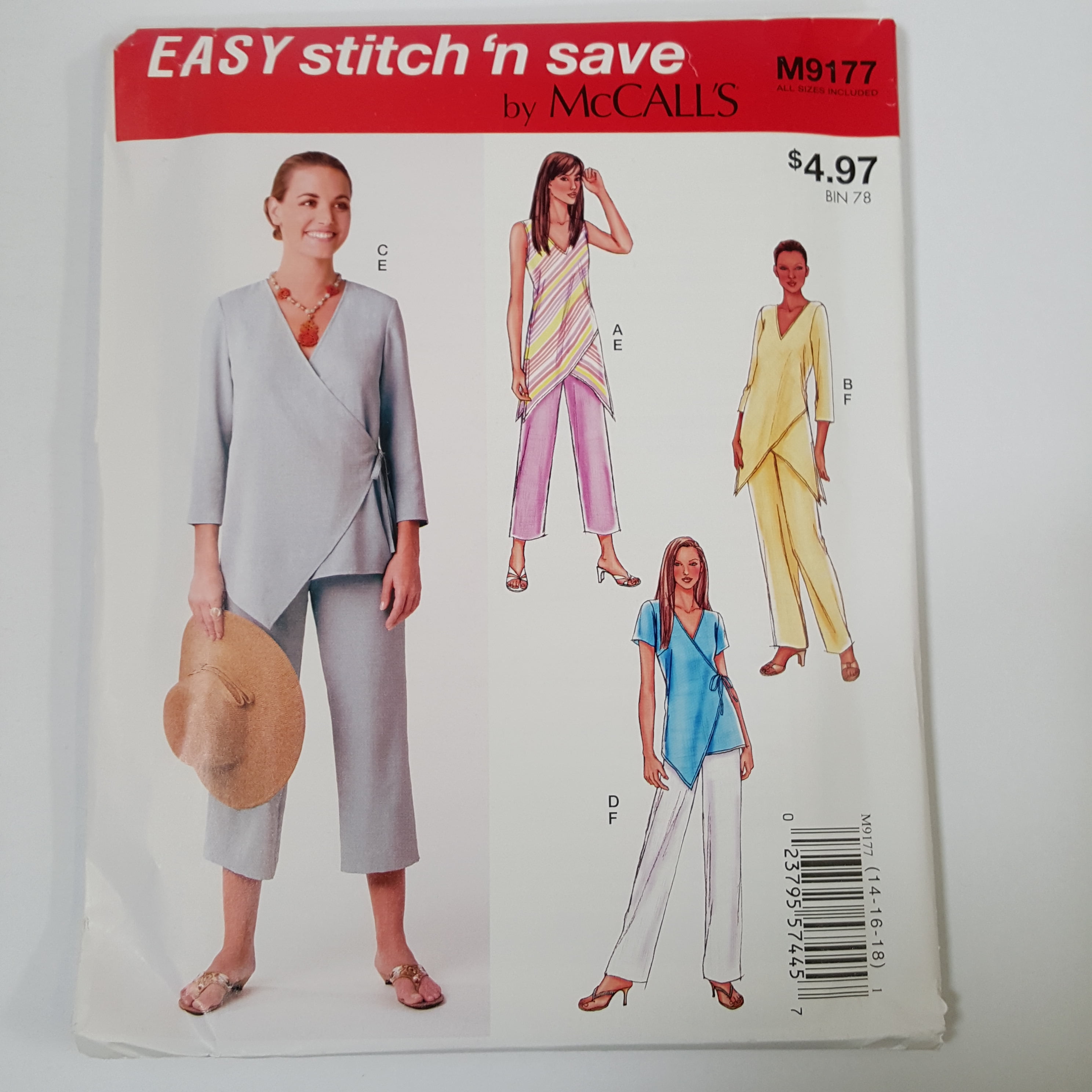 McCall Pattern Easy Stitch 'n Save Misses' Top & Pants Pattern, 1 Each