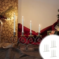 Luxicdy 12 Pack 10In Spiral Taper Candles for Christmas and Spring Home Decoration, Unscented Dripless Twisted Candlesticks for Dinner St. Patrick's Day Earth Day and Garden Parties(White)