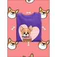 thumbnail image 3 of Cute Corgi Pup In A Basket Sweatshirt Women -Image by Shutterstock, Female Medium, 3 of 4