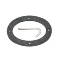 thumbnail image 3 of 304 Stainless Steel Chain Deck Pipe with Rubber Gasket 6.32x4.47in Base 4.3x2.31in Hole Marine Yacht Accessories, 3 of 3