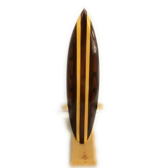 Classic Surfboard Brown w/ Vertical Stand 12" - Trophy | #wai350130b