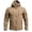 Khaki, variant on Hsovts Men Tactical Waterproof Softshell Jacket Hooded Fleece Lined Windproof Coat Military Outdoor Hiking Fall Winter Jackets Blue XXL